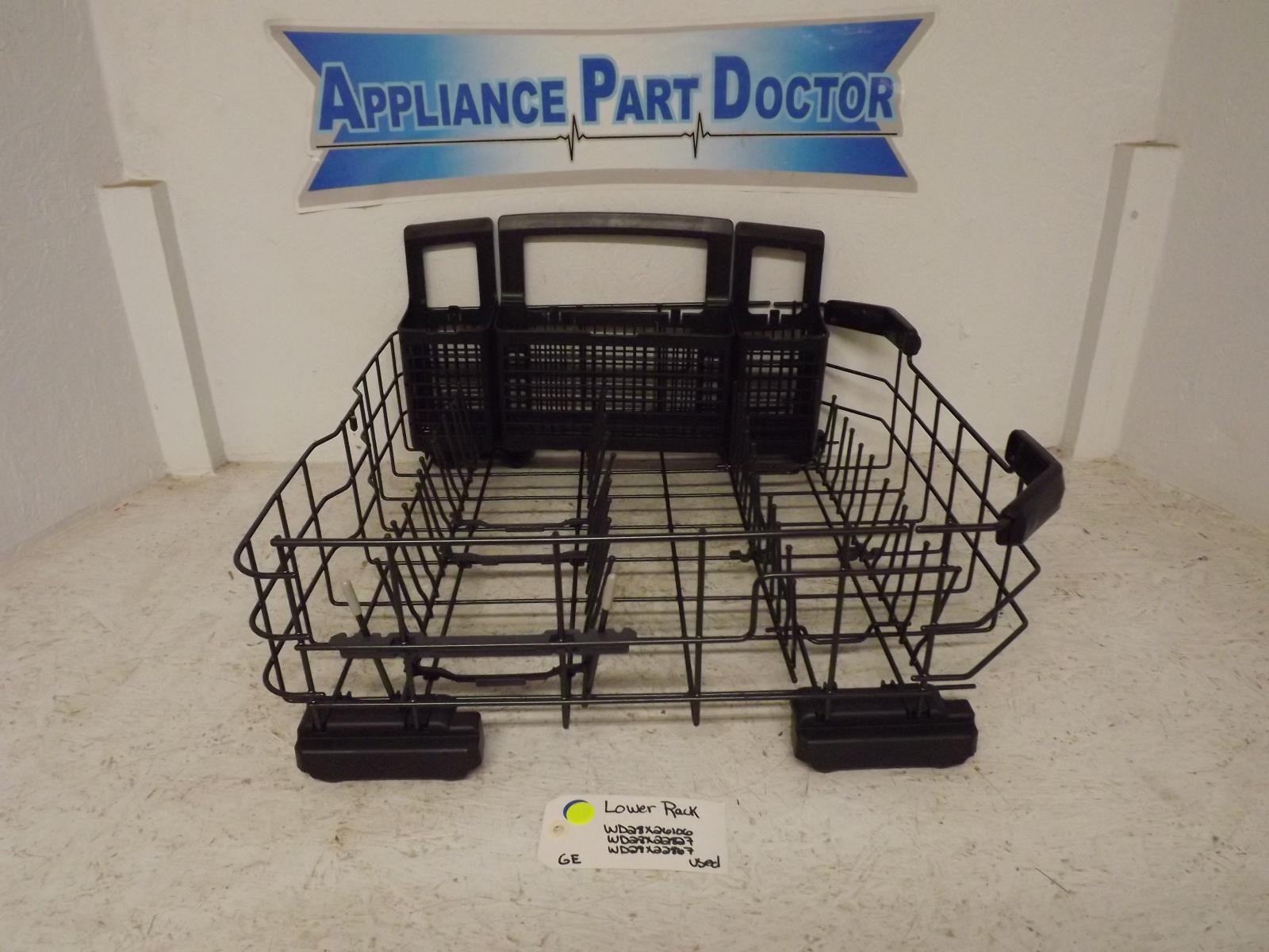 GE Dishwasher WD28X26106 WD28X22827 WD28X22867 Lower Rack Used GE Dishwasher WD28X26106 WD28X22827 WD28X22867 Lower Rack Used
